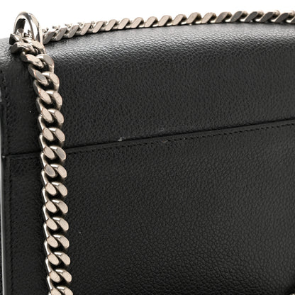 Saint Laurent Grained Calfskin Small Monogram Sunset Black 14 of 16