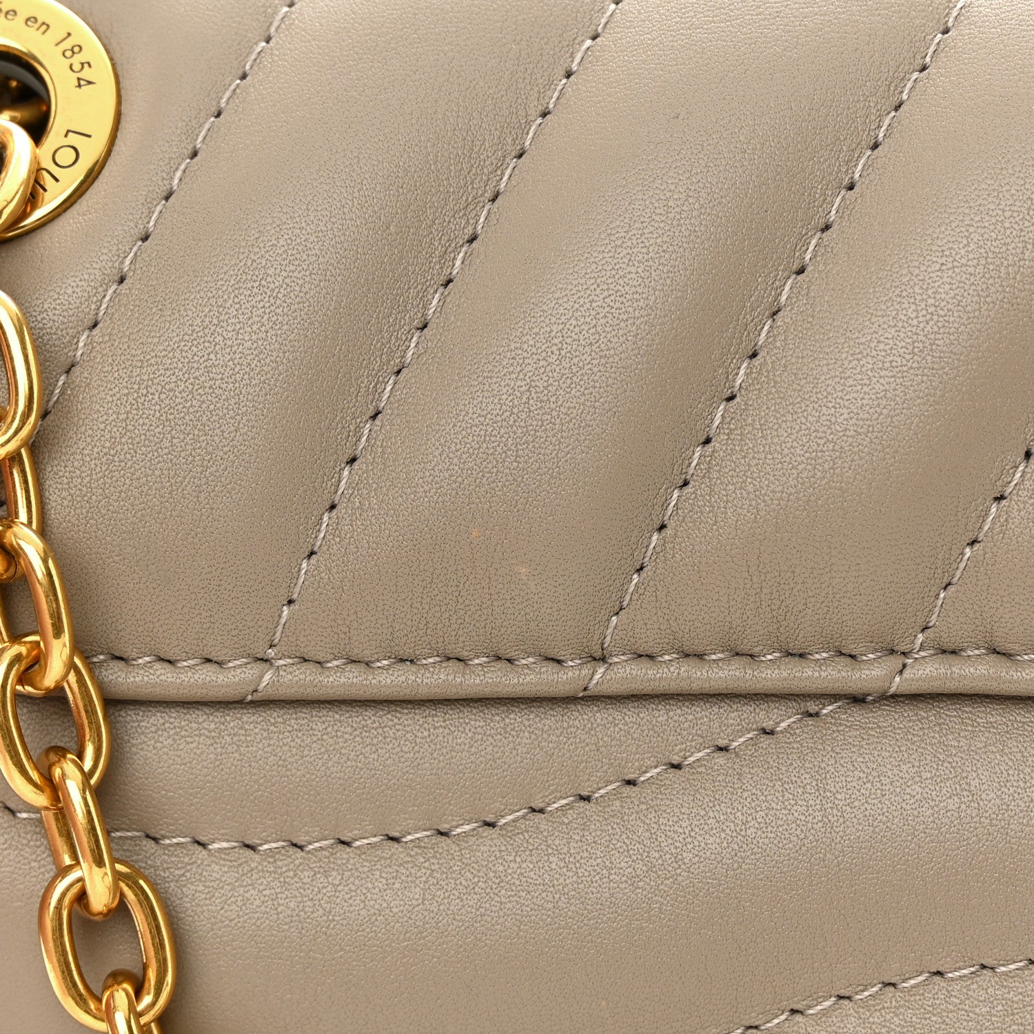Louis Vuitton Calfskin LV New Wave Chain Bag Taupe 11 of 12