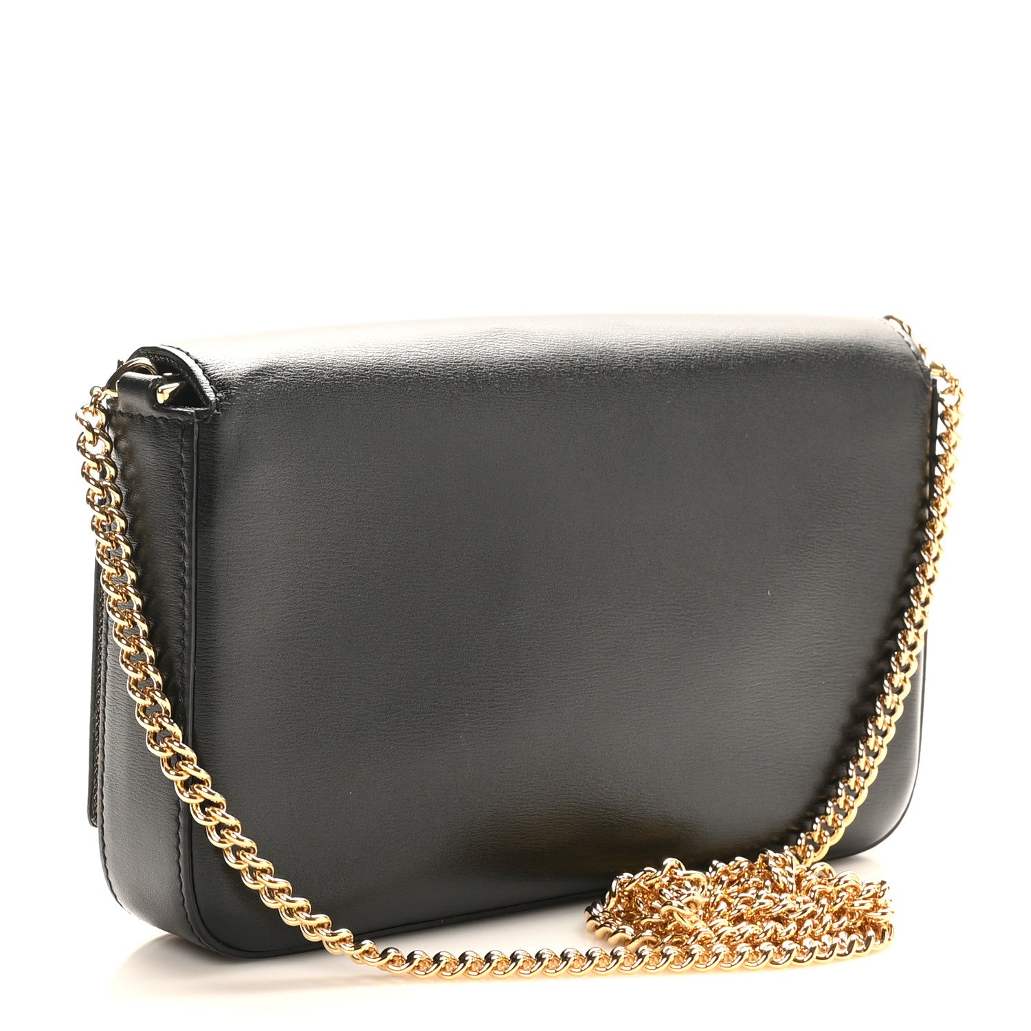 Fendi Vitello Palmellato Wallet on Chain with Pouches Black 4 of 11