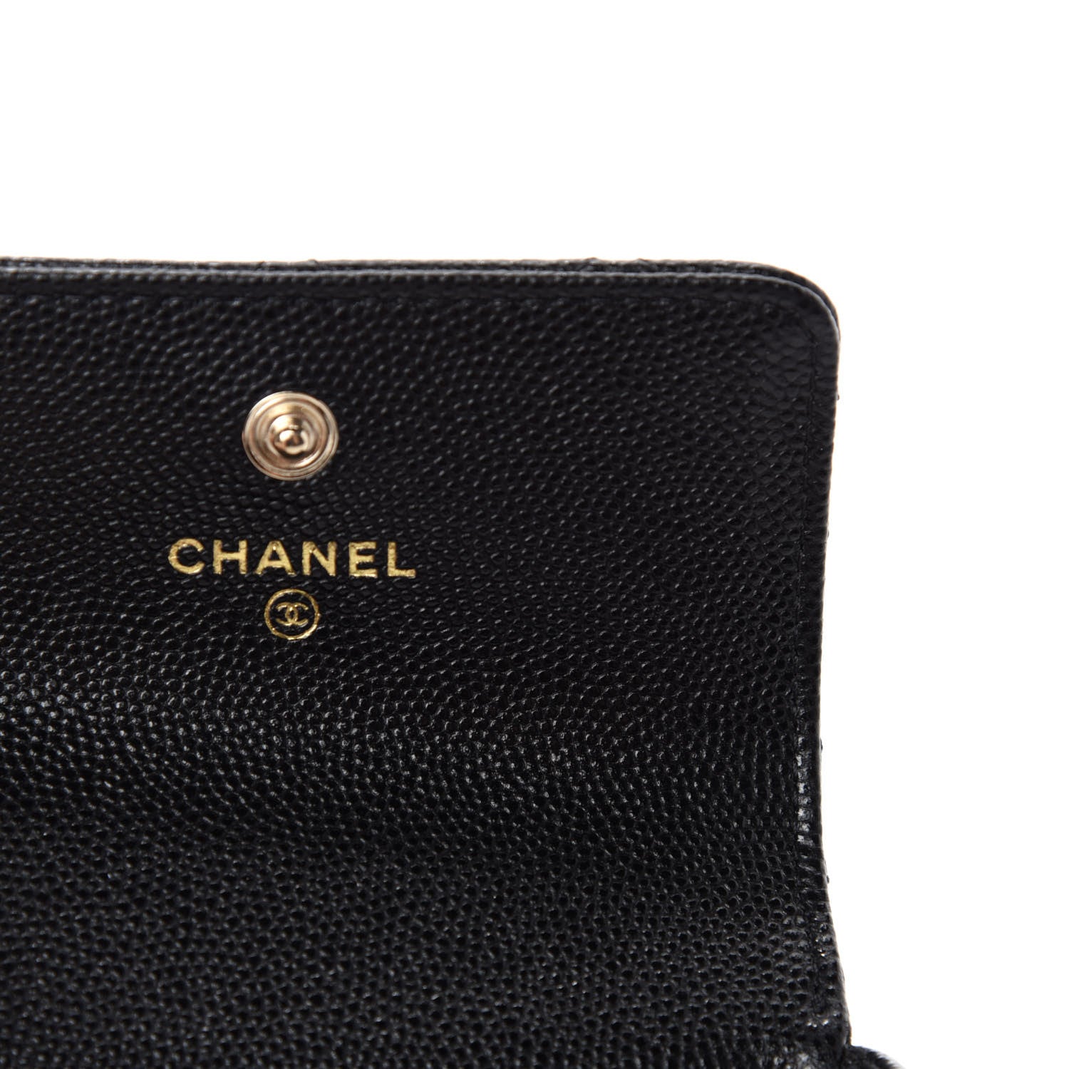 Chanel Caviar Quilted Pearl Card Holder On Chain Black 8 of 12