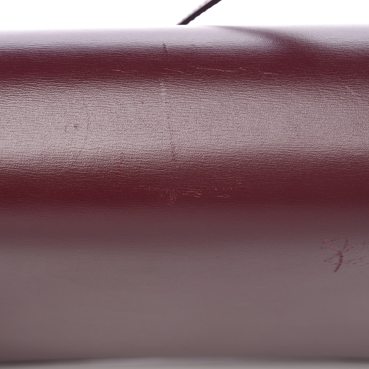 Box Calfskin Medium Classic Box Flap Bag Burgundy