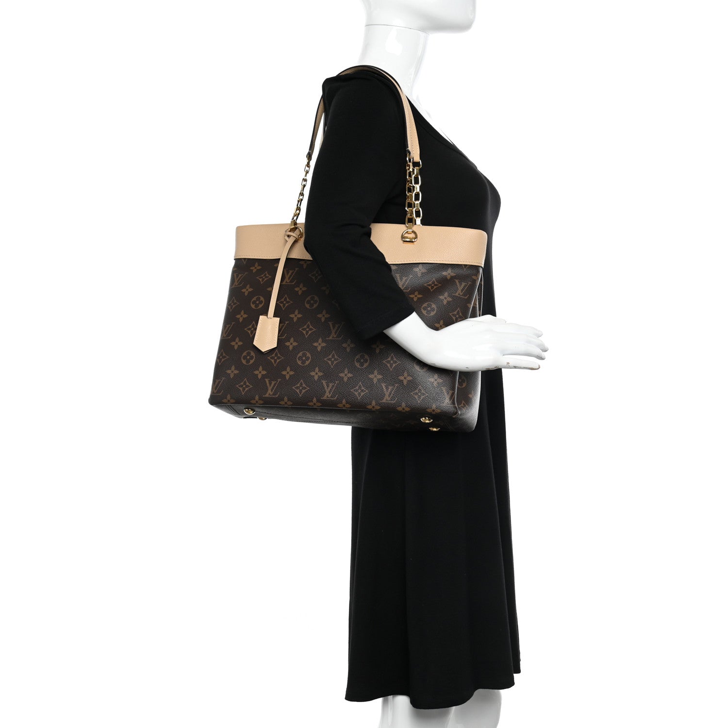 Louis Vuitton Monogram Pallas Shopper Dune 2 of 12