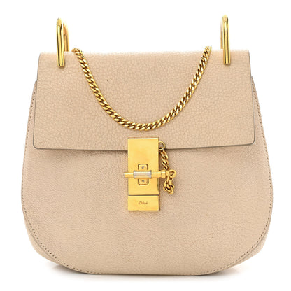 Chloe Grained Lambskin Mini Drew Shoulder Bag Abstract White 1 of 18