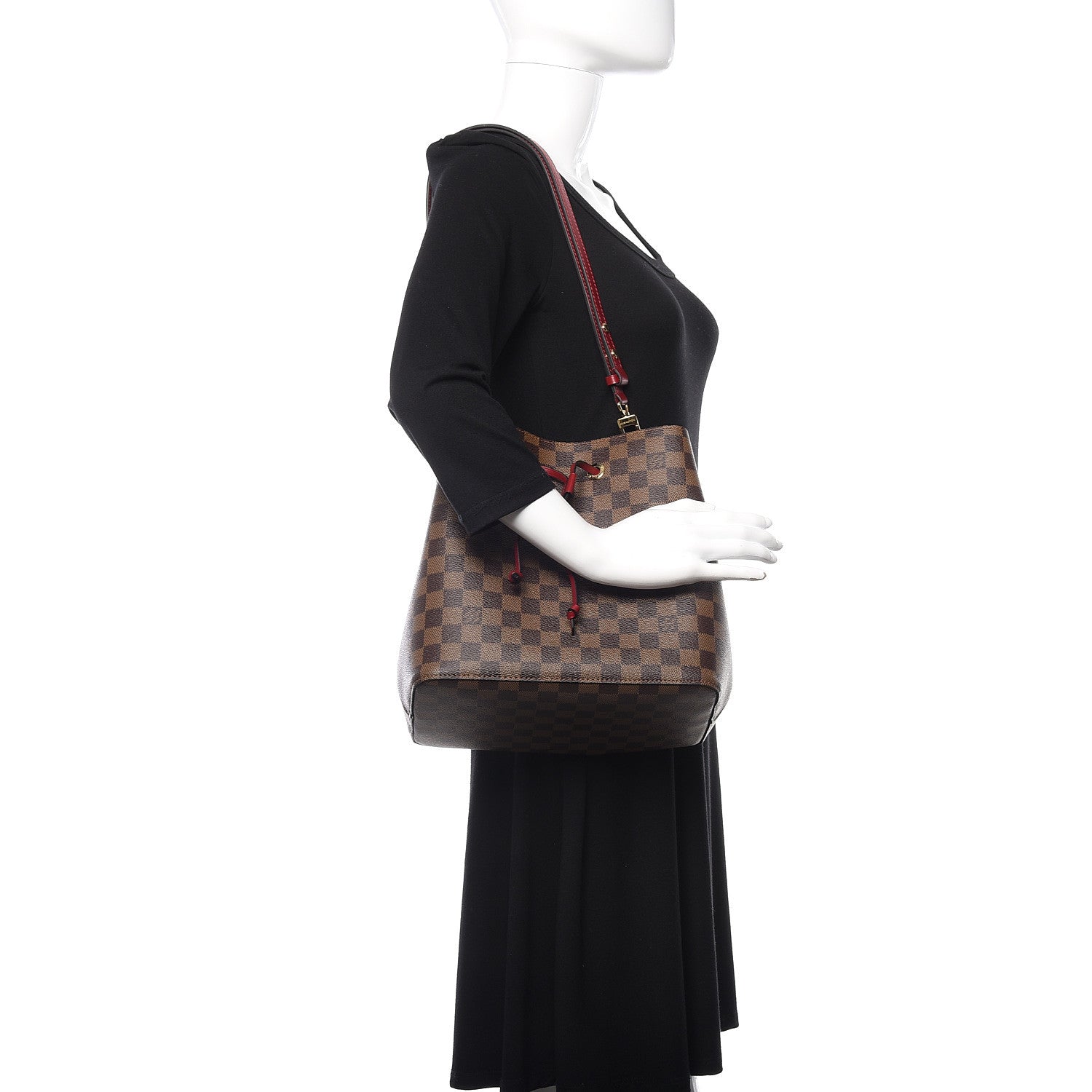 Louis Vuitton Damier Ebene Neonoe MM Cherry Berry 2 of 9