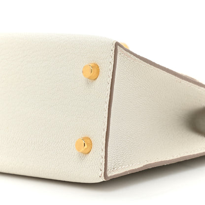 Hermes Chevre Mysore Mini Kelly Sellier 20 Mushroom 7 of 10