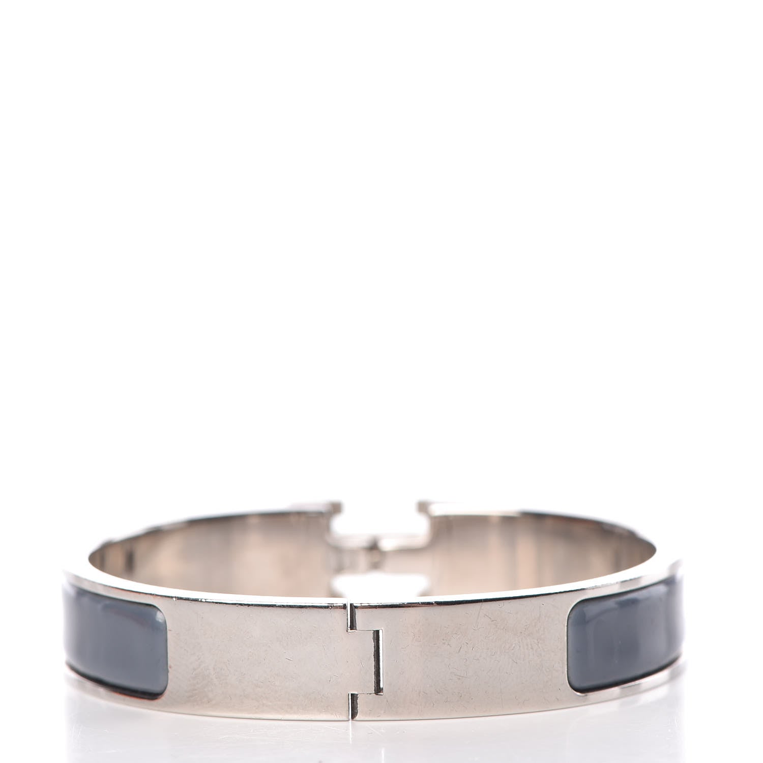 Hermes Enamel Narrow Clic Clac H Bracelet PM Slate 3 of 5