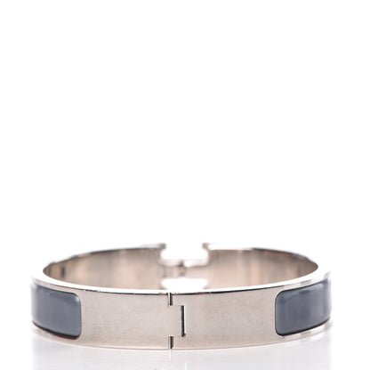 Hermes Enamel Narrow Clic Clac H Bracelet PM Slate 3 of 5