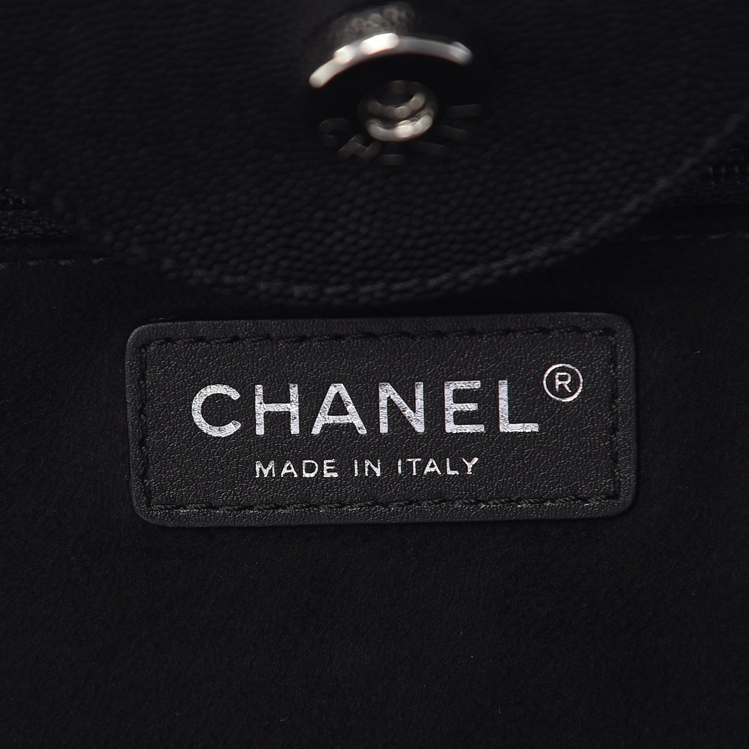 Chanel Caviar Medium Studded Deauville Tote Black 6 of 10