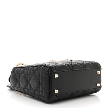 Christian Dior Lambskin Cannage Mini Lady Dior Black 4 of 10