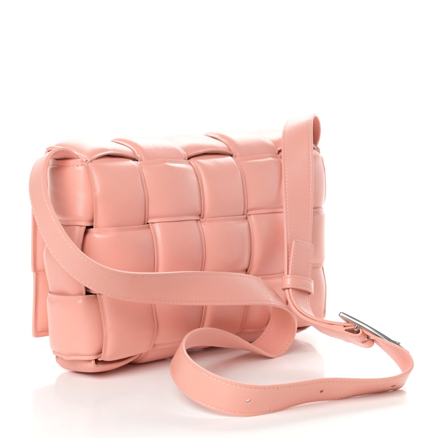 Paper Calfskin Maxi Intreccio Padded Cassette Crossbody Bag