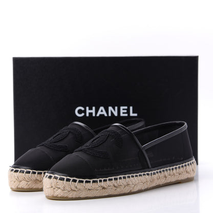 Chanel Mesh CC Espadrilles 37 Black 11 of 11