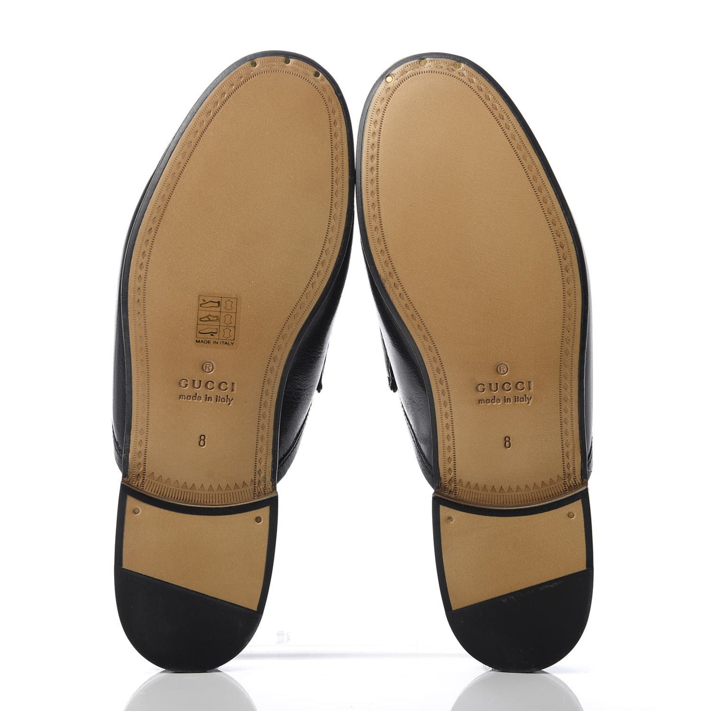 Goatskin Mens Horsebit Slippers 8 Black