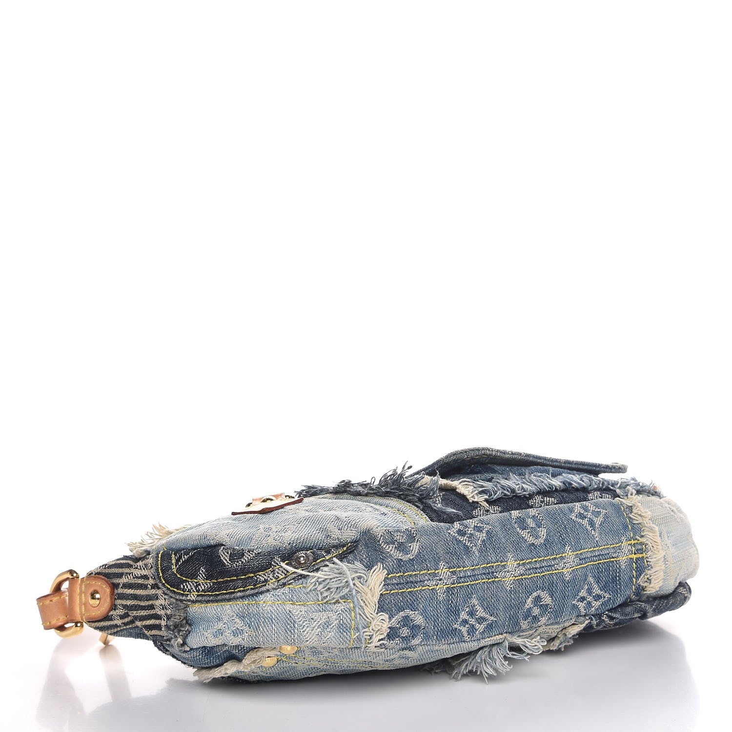 Louis Vuitton Denim Patchwork Pouchy Blue 4 of 7