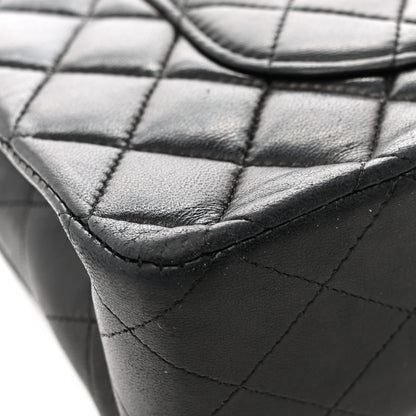 Chanel Lambskin Quilted Medium Double Flap Black 14 of 14