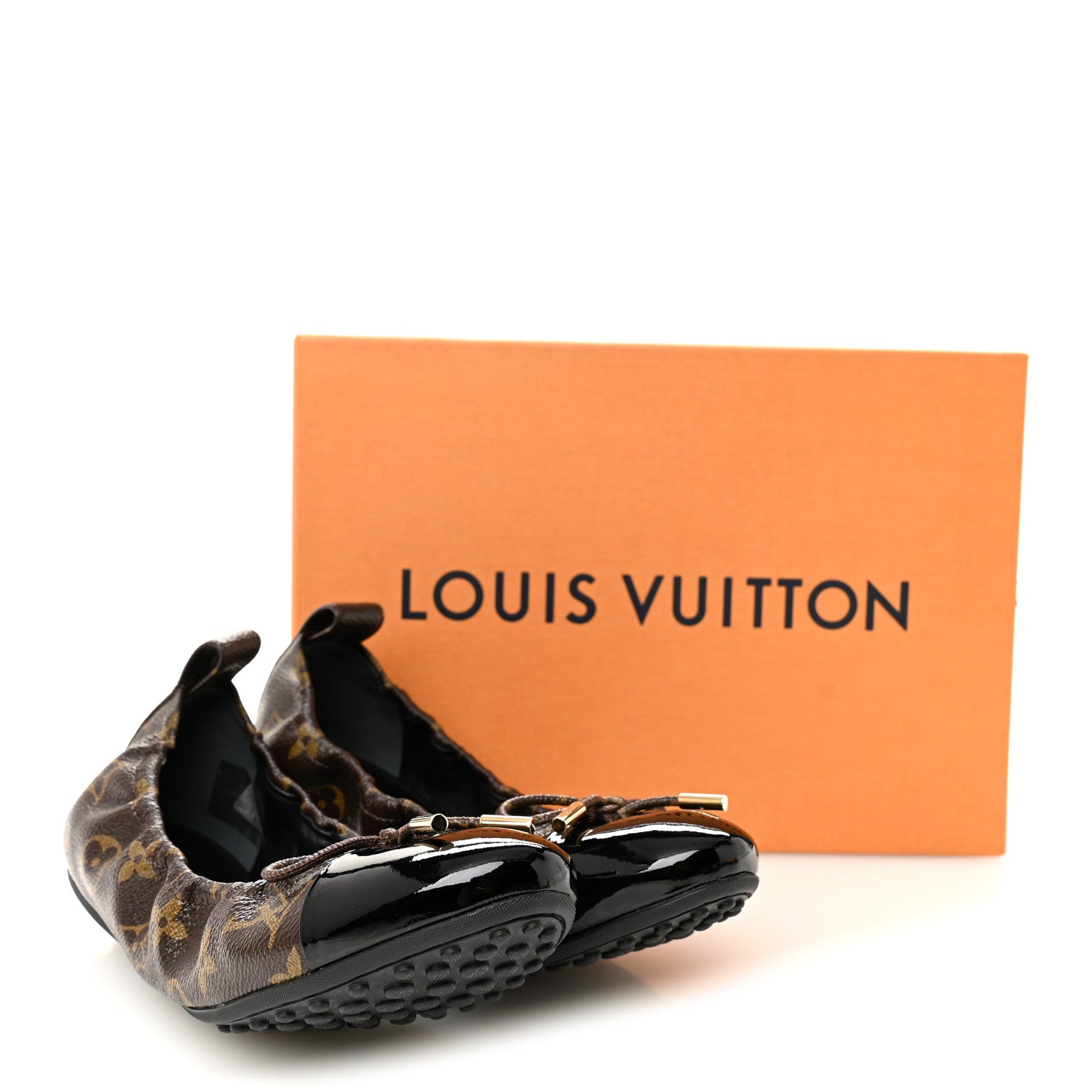 Louis Vuitton Monogram Flirty Ballerina Flats 38 Black 10 of 10