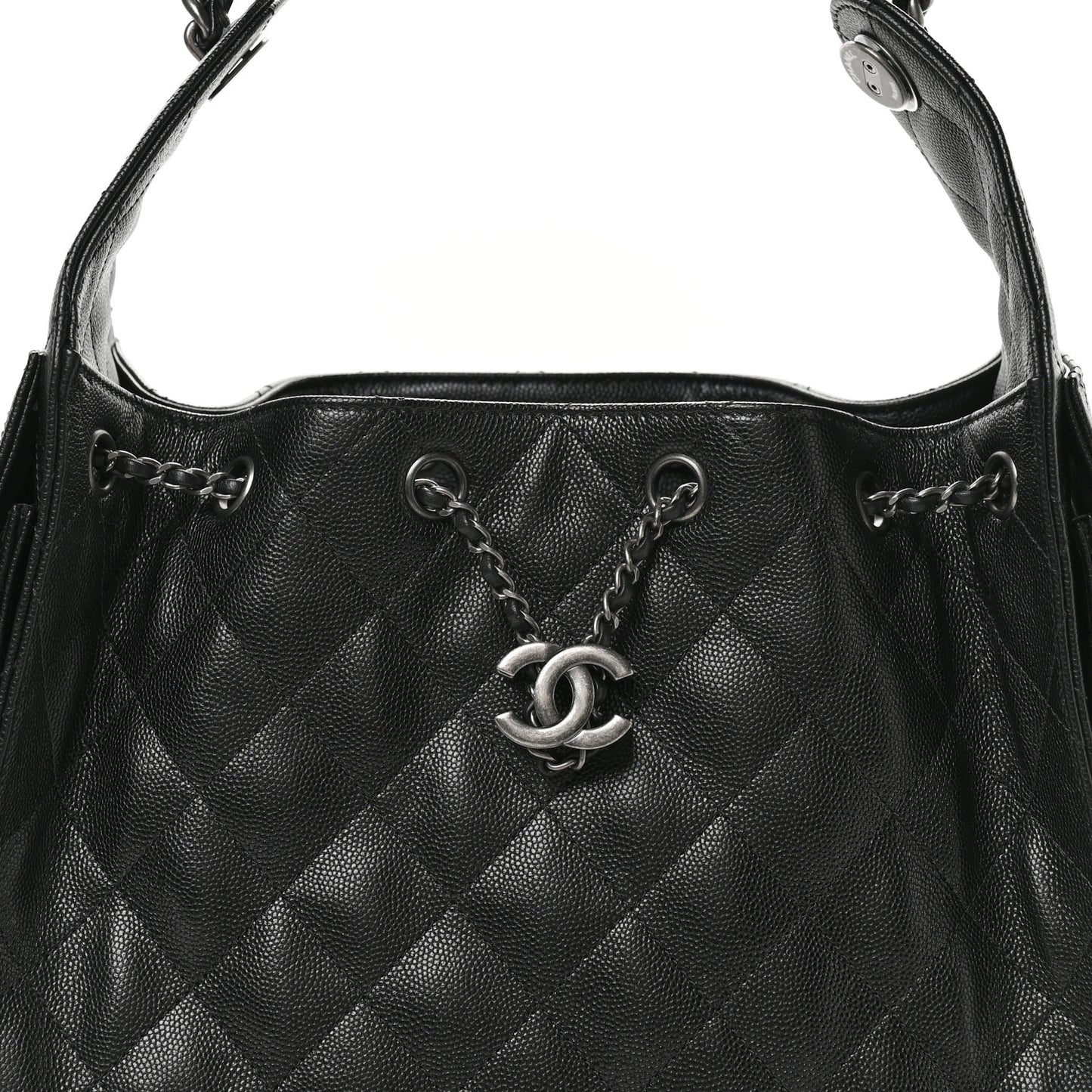 Caviar Quilted Small Chanel 25 Handbag Black