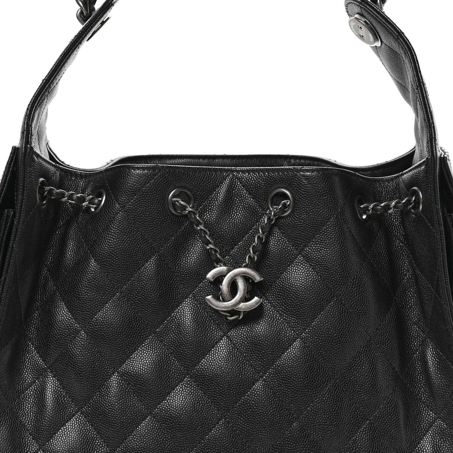 Chanel Caviar Quilted Small Chanel 25 Handbag Black 8 of 11