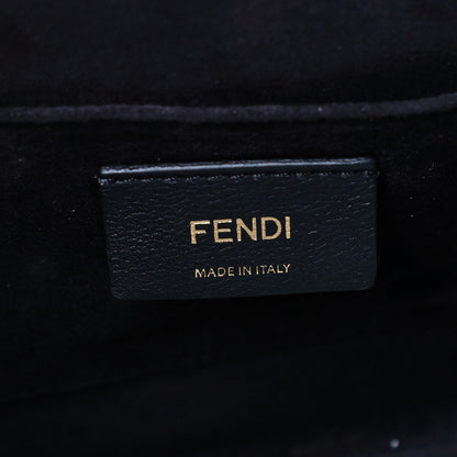 Fendi Velvet Vitello Dolce Fun Fair Kan I Shoulder Bag Tobacco Multicolor Black 5 of 16