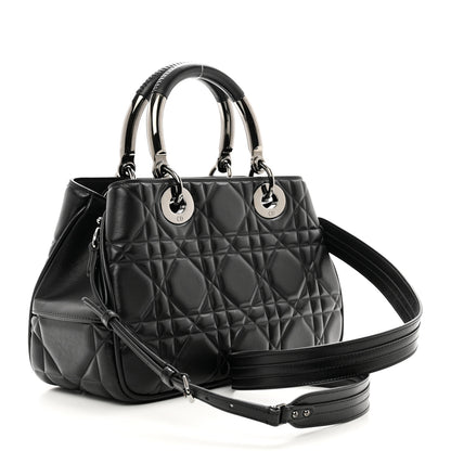 Christian Dior Calfskin Cannage Medium The Lady 95.22 Black 3 of 10