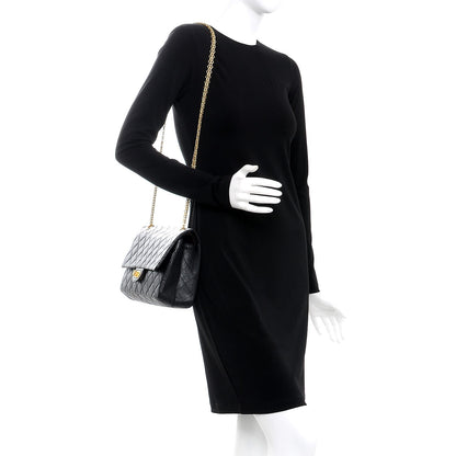 Chanel Aged Calfskin Quilted 2.55 Reissue 226 Flap Black 2 of 9