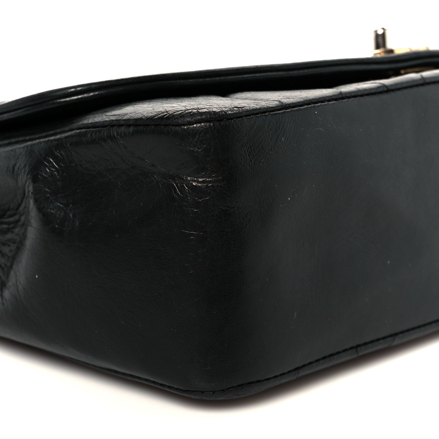 Chanel Lambskin Quilted Medium Single Flap Black 11 of 12