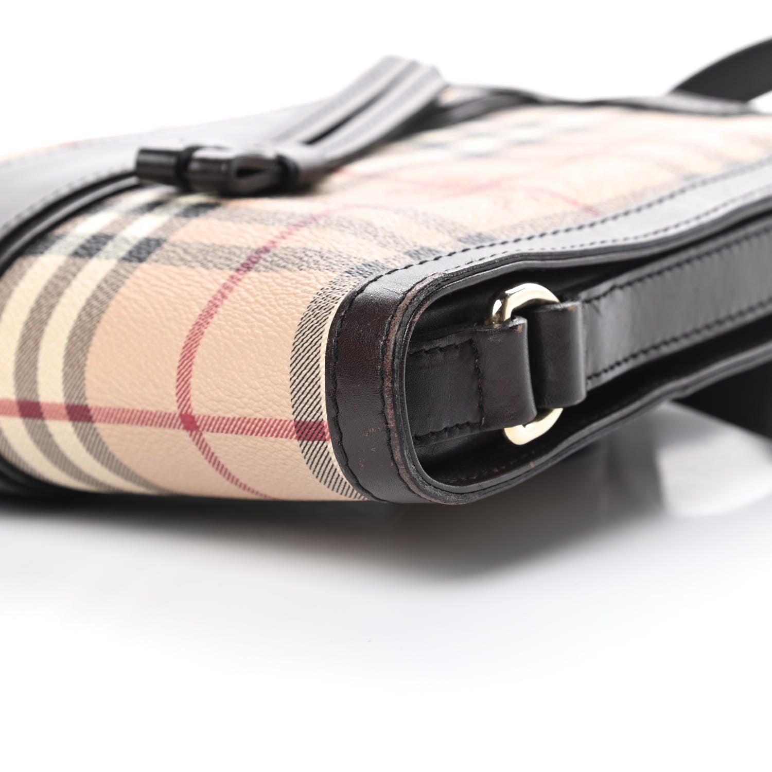 Burberry Haymarket Check Shoulder Bag Chocolate 11 of 15