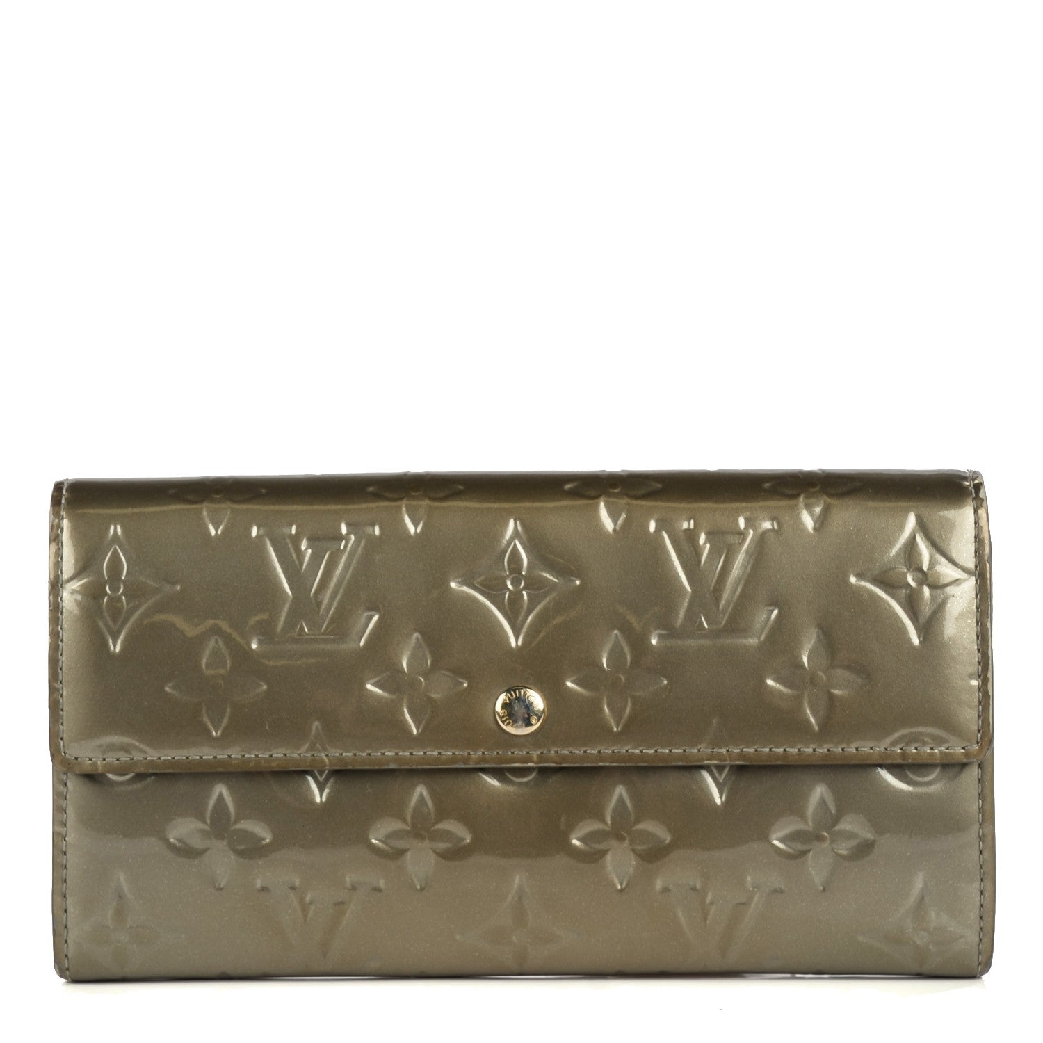 Louis Vuitton Vernis Sarah Wallet Gris Art Deco 1 of 7