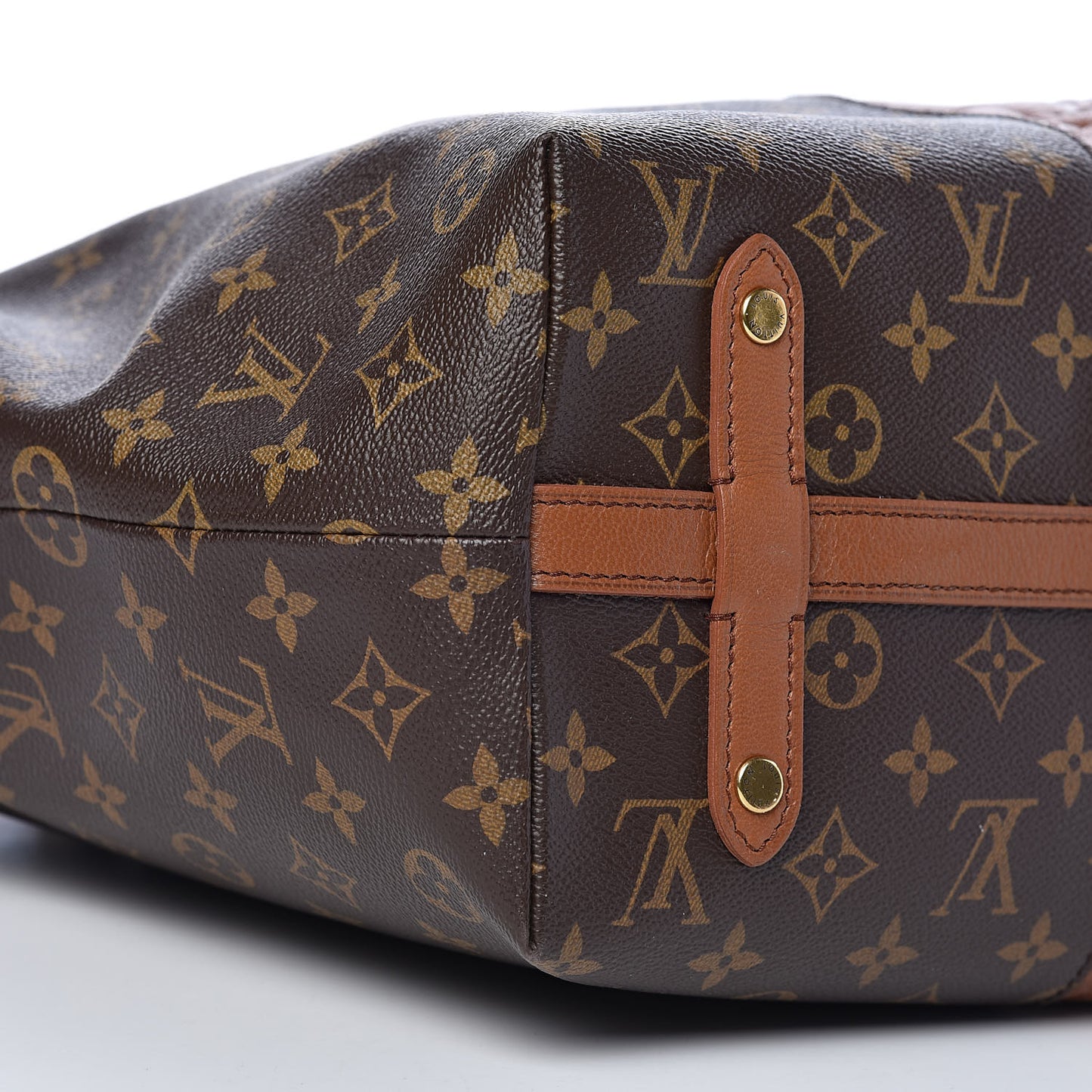 Monogram Stripes Medium Bag Bordeaux