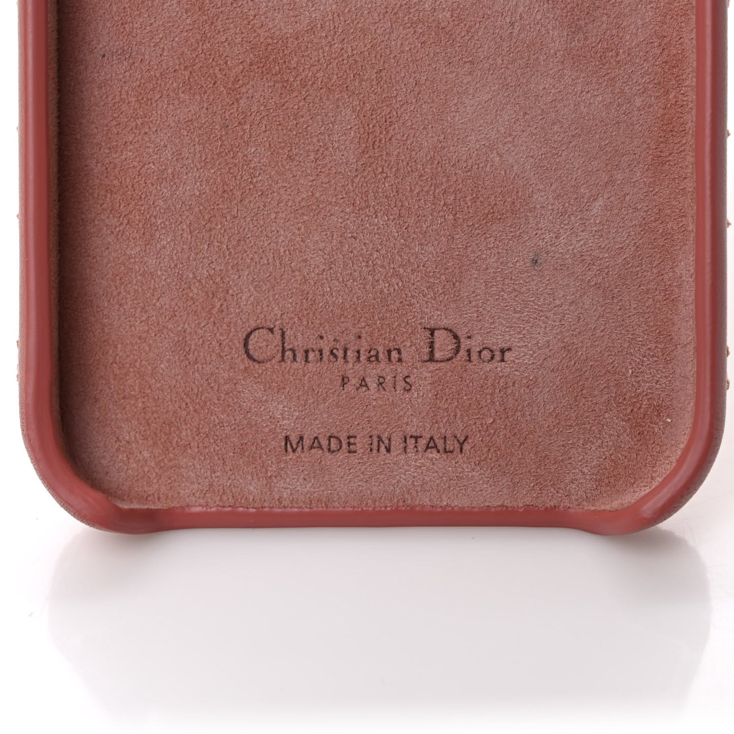Lambskin Cannage Lady Dior iPhone 13 Pro Case Pink