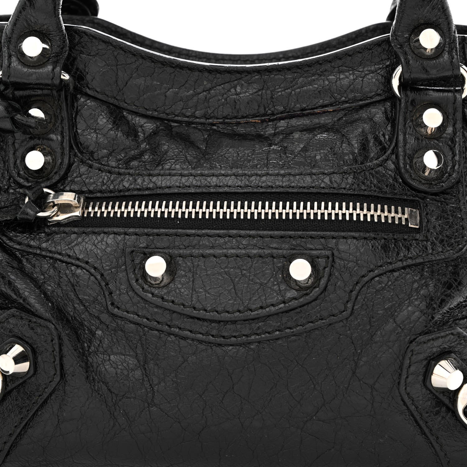 Balenciaga Agneau Classic Silver Hardware Mini City Black 8 of 13