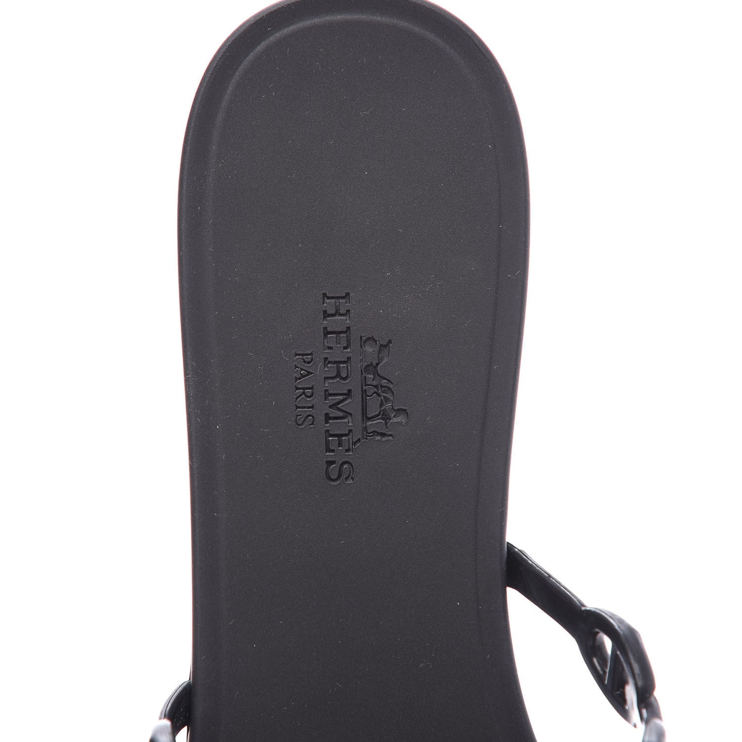 Rubber Chaine d'Ancre Rivage Sandals 37 Black