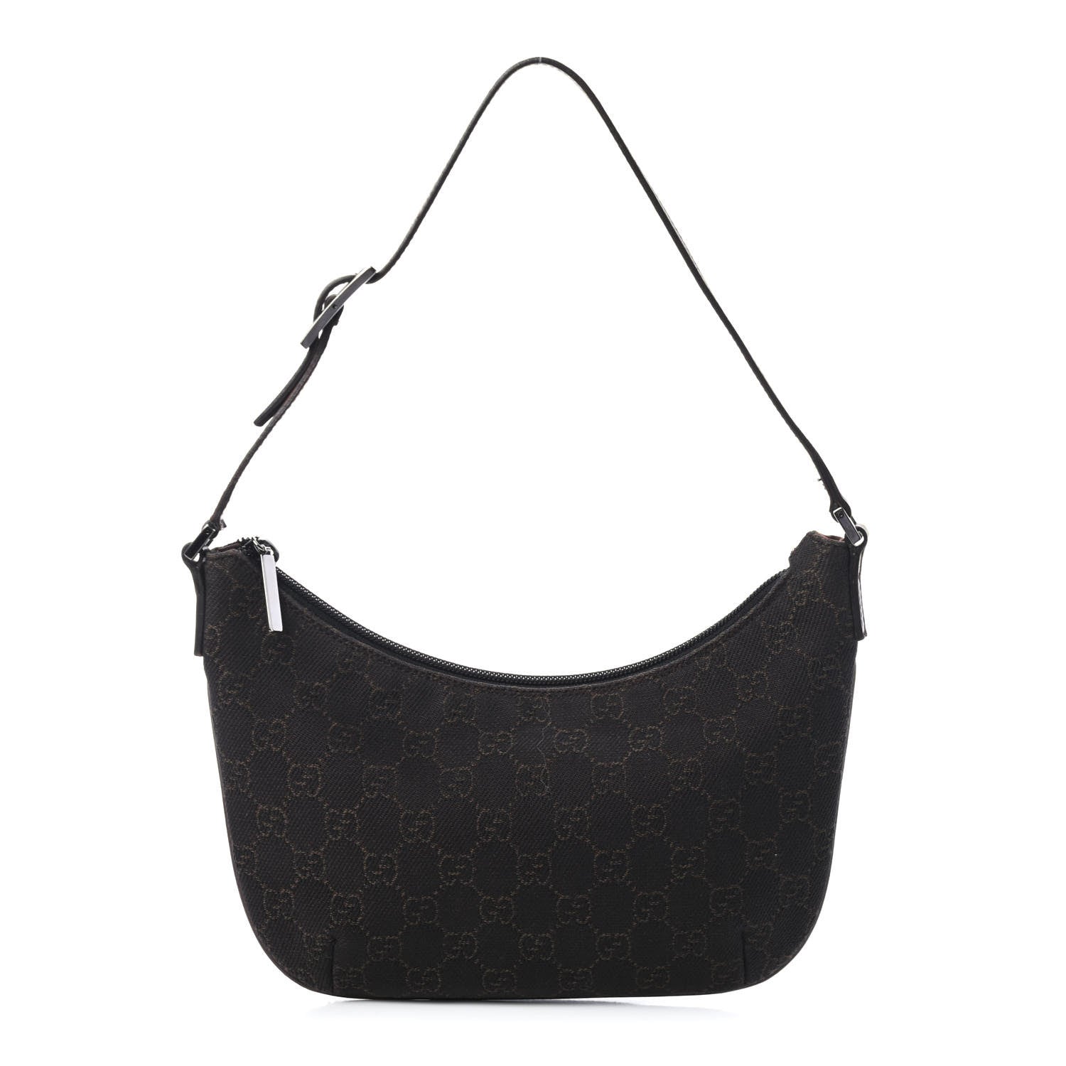 Gucci Monogram Pochette Dark Brown 1 of 5
