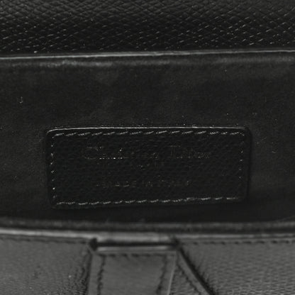 Christian Dior Grained Calfskin Mini Saddle Bag Black 5 of 16