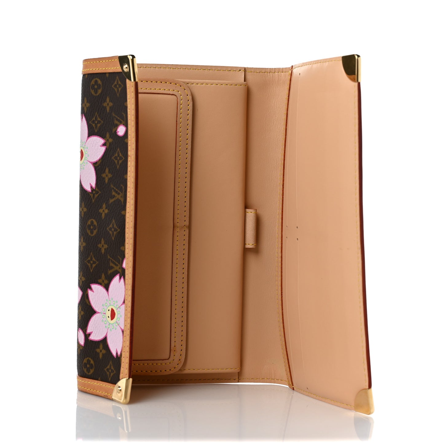 Monogram Cherry Blossom Porte Tresor International Wallet Brown