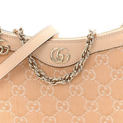 Gucci Denim GG Monogram Calfskin Small Shoulder Bag Souffle Rose 8 of 10