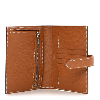 Hermes Epsom Bearn Compact Wallet Gold 5 of 12
