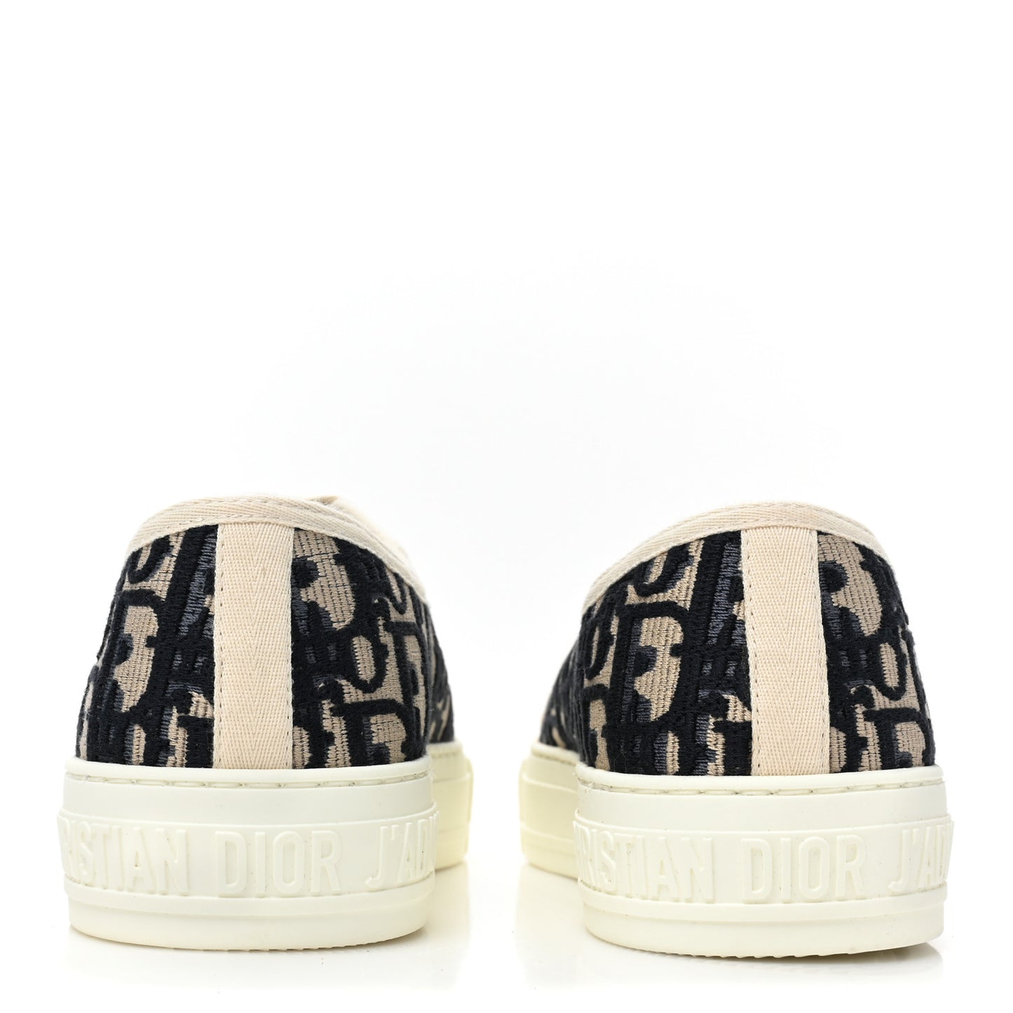 Canvas Oblique Walk'N'Dior Low Top Sneakers 39 Deep Blue