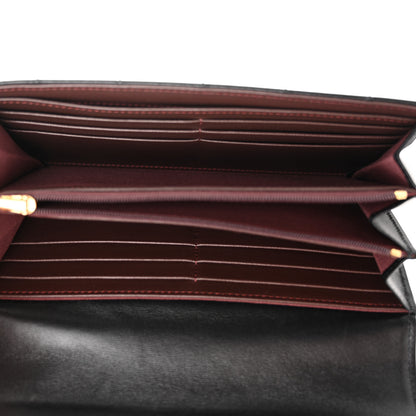 Chanel Lambskin Quilted Large Gusset Flap Wallet Black 5 of 8