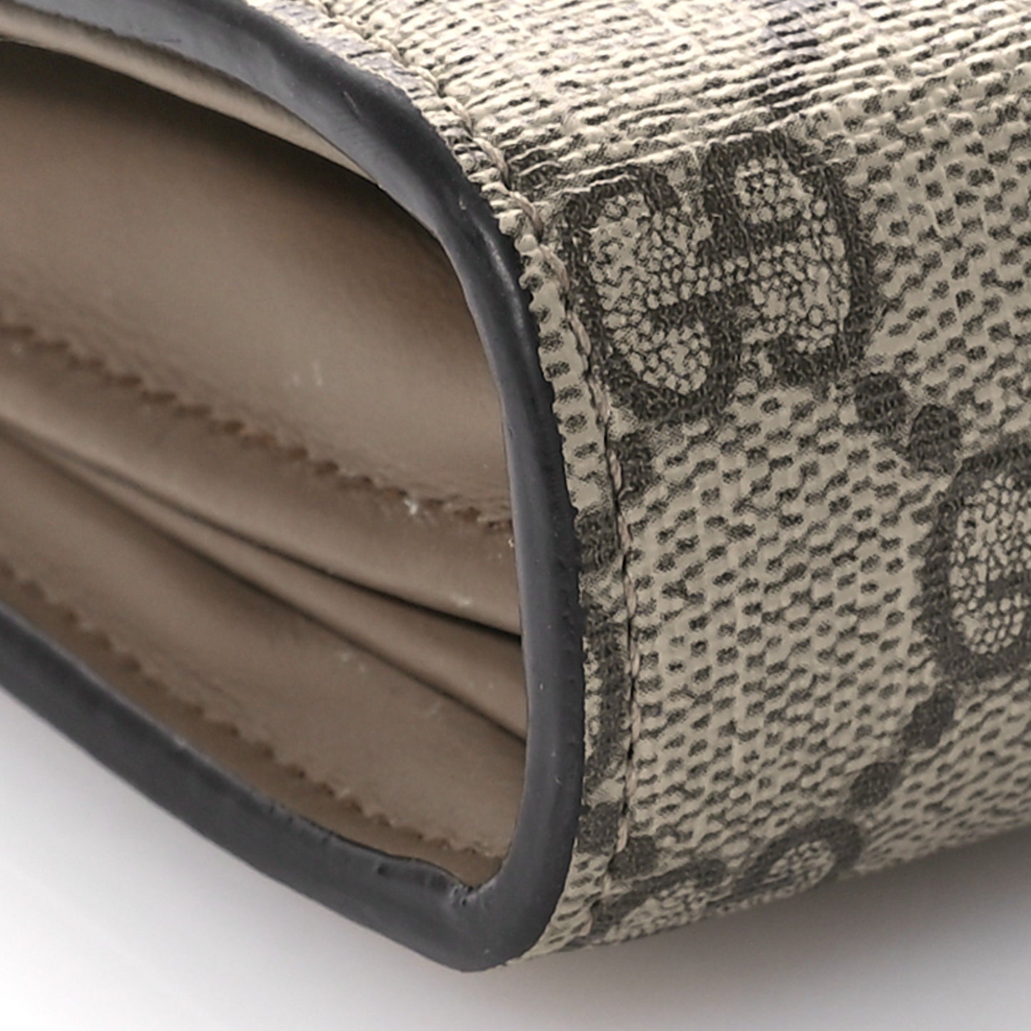 GG Supreme Monogram Mini Dionysus Chain Wallet Beige Taupe