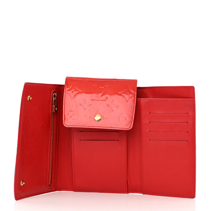 Louis Vuitton Vernis Walker Wallet Red 5 of 12