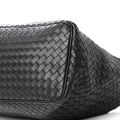 Bottega Veneta Nappa Intrecciato Medium Shoulder Bag Black 8 of 9