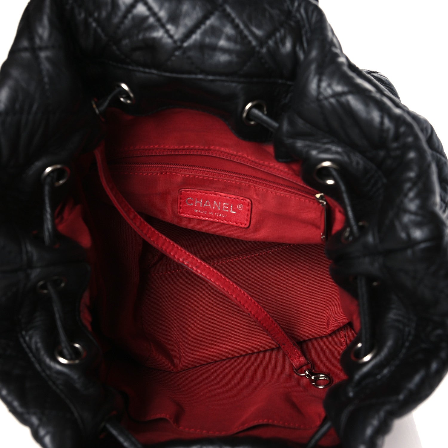 Chanel Glazed Calfskin Quilted Beijing Backpack Black 5 of 9