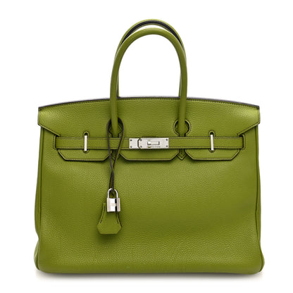 Hermes Togo Birkin 35 Vert Anis 1 of 10