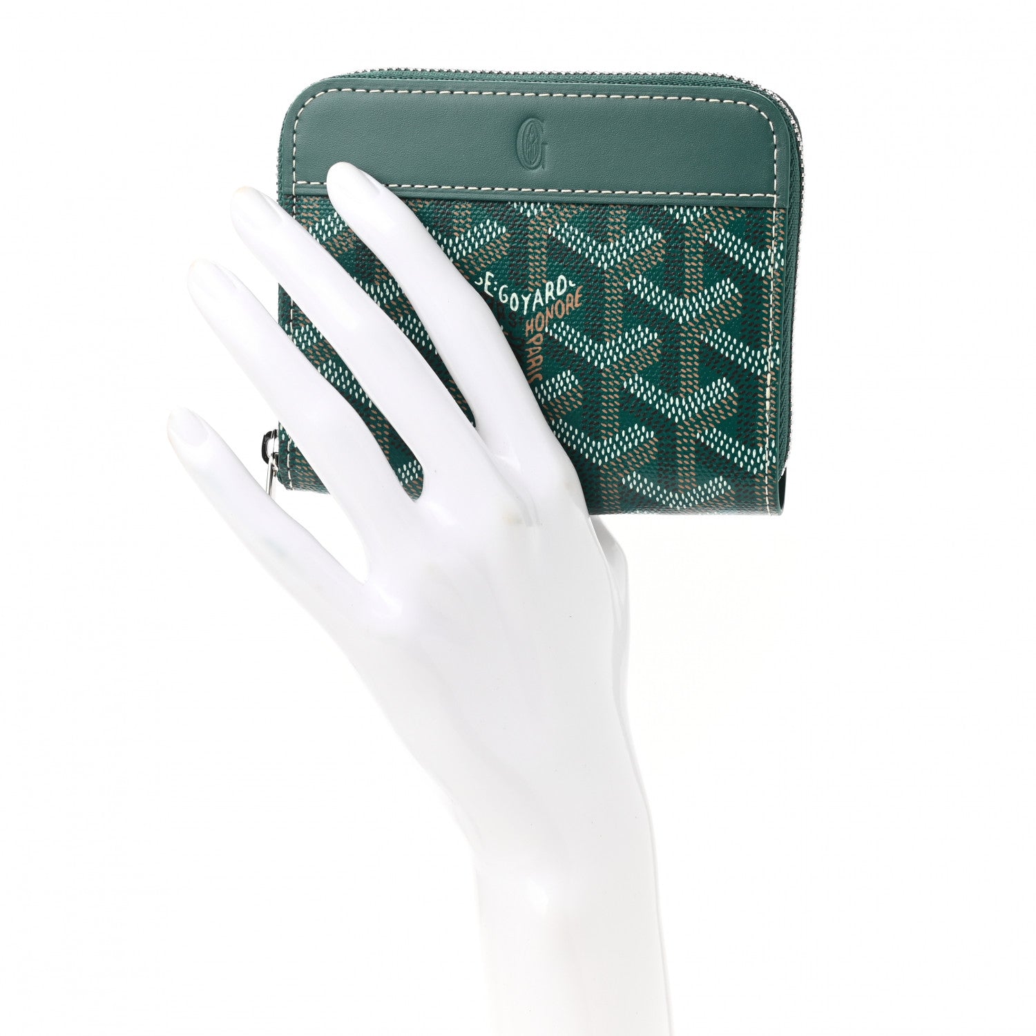 Goyard Goyardine Matignon PM Wallet Green 2 of 7