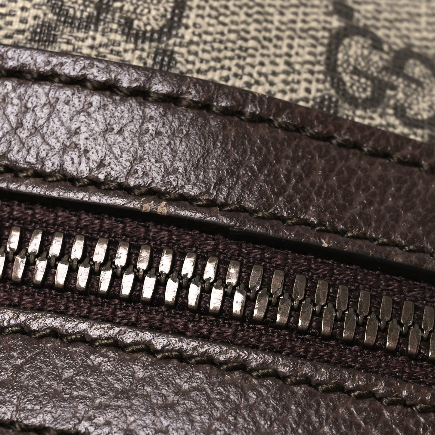 GG Supreme Monogram Web Small Ophidia Messenger Bag Brown