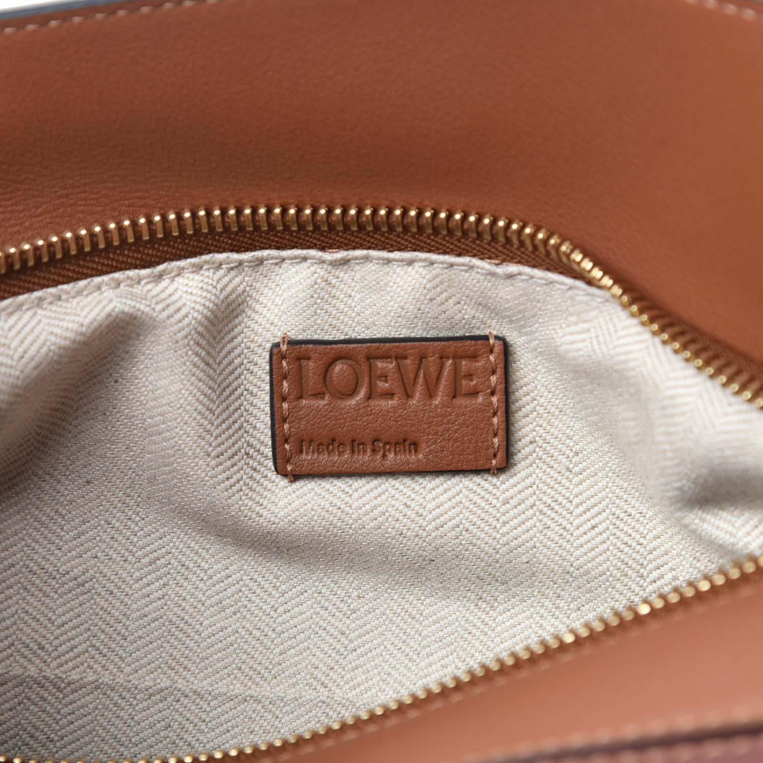 Loewe Calfskin Small Puzzle Bag Tan Medium Pink 8 of 9