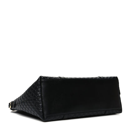 Gucci Soft Microguccissima Small Zippered Satchel Black 3 of 9