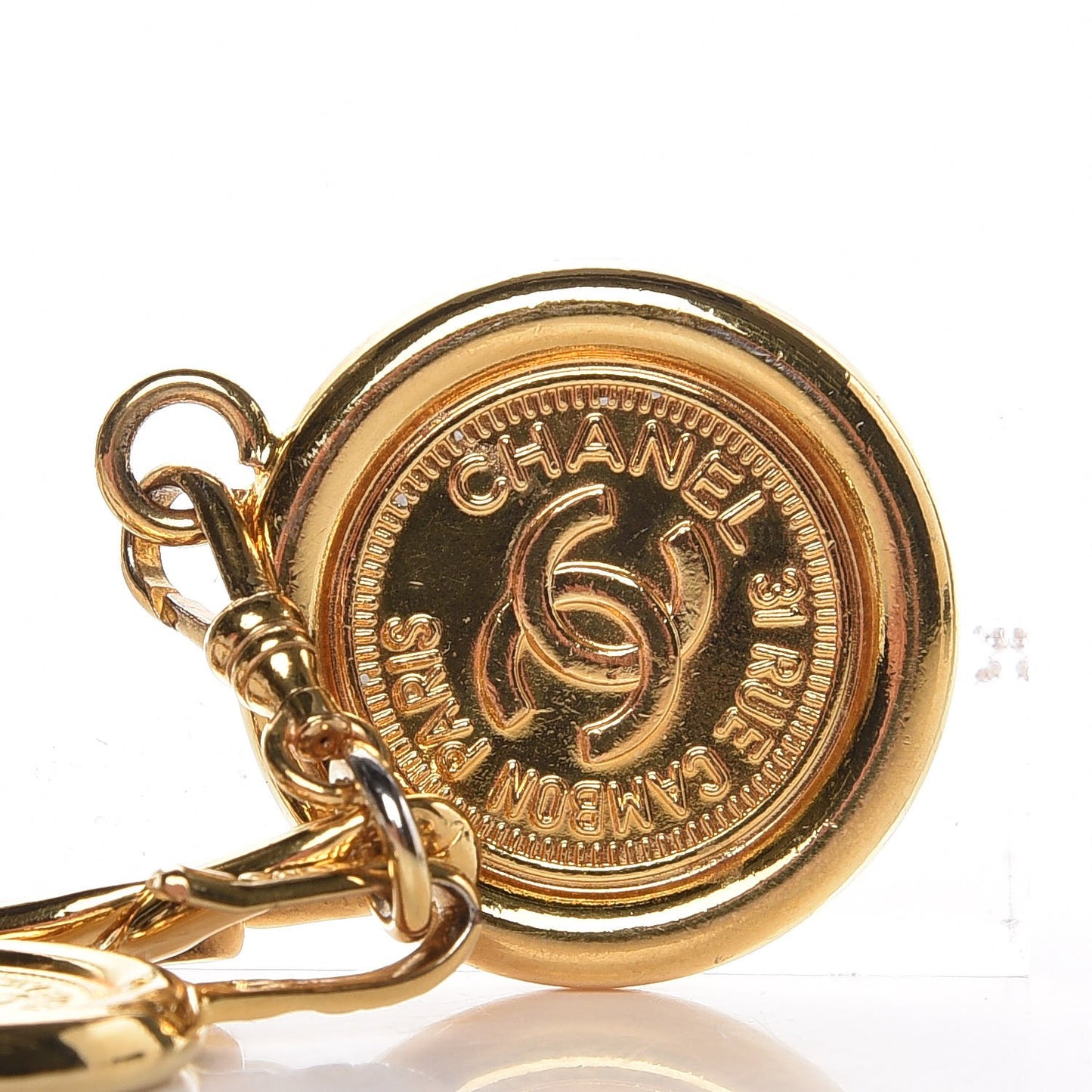 Chain 31 Rue Cambon Medallion Belt Gold