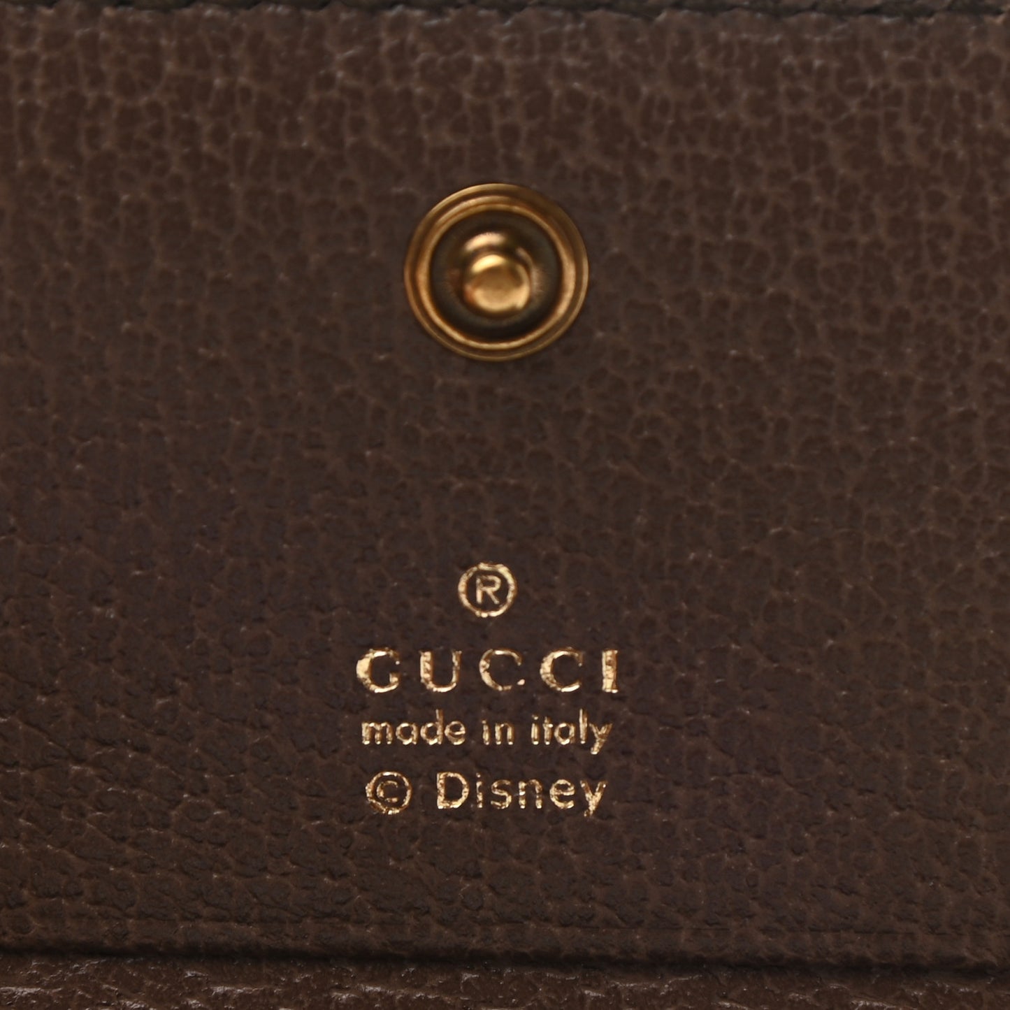 X DISNEY GG Supreme Monogram Donald Duck Interlocking G Card Case Beige Multicolor New Acero