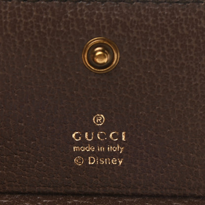 Gucci X DISNEY GG Supreme Monogram Donald Duck Interlocking G Card Case Beige Multicolor New Acero 6 of 9